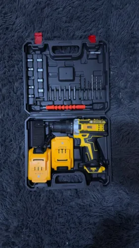Furadeira/Parafusadeira Sem Fio WXL 2 Baterias + Maleta Completa