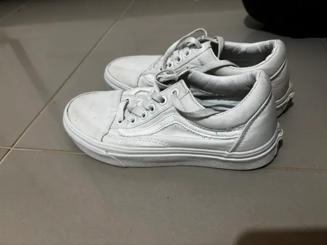Tenis vans old skool true white 36
