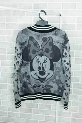Blusa de Tricô Minnie Cinza