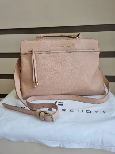 Bolsa Jorge Bischoff Alça Dupla Bege