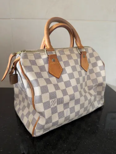 Bolsa Louis Vuitton Speedy Damier Azur Original - Excelente Estado