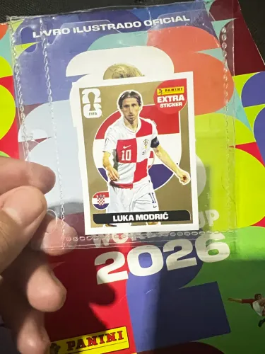 Figurinha Lendária Extra Sticker Luka Modric Gold