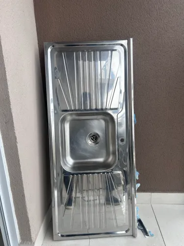 Pia de Cozinha em Inox Inoxlar Gourmet RRT 455 ? NOVA, SEM USO ? R$ 175