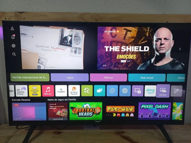TV 50 polegadas smart com cabo com controle remoto magik com todos apss alexa Xbox blutfo