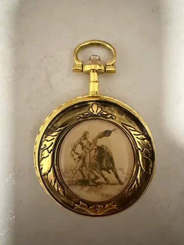 Relógio de bolso antigo.