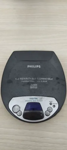 Discman Philip Lê Cd Gravado Original e MP3 Funcionando Não Aceito Trocas 