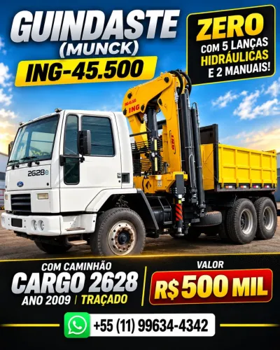 Caminhão Munck ING modelo 45.500 zero