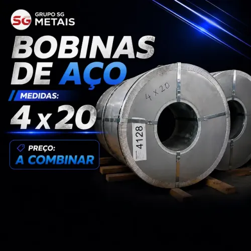 Bobina de Aço 4x20