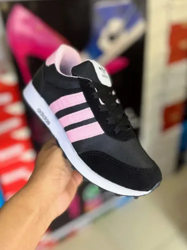 Adidas Neo Preto e Rosa (Promoção)
