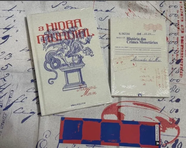 Livro a hidra mundial + histórias dos crimes monetários lacrado
