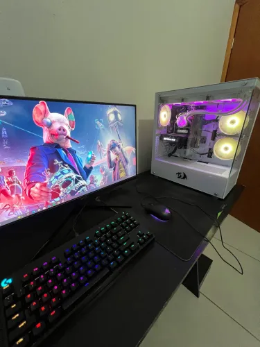 PC Gamer completo RTX 3060 12GB + Monitor 180Hz + Mesa gamer