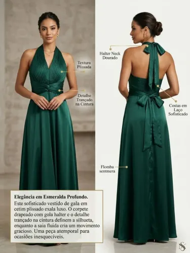 VESTIDO DE FESTA ARITA (VERDE)
