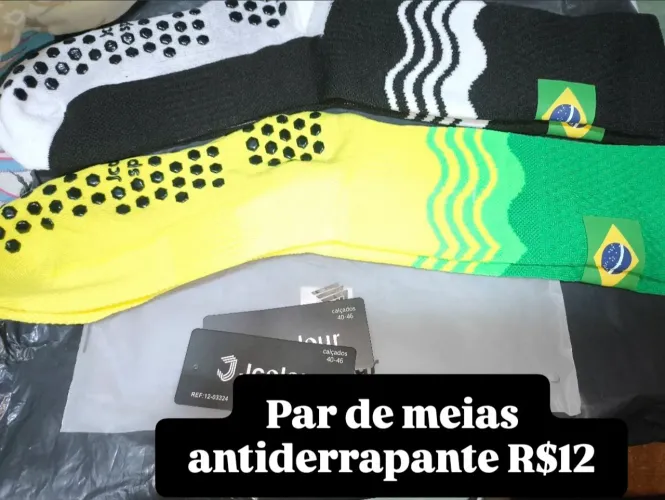 Meias antiderrapante masculina