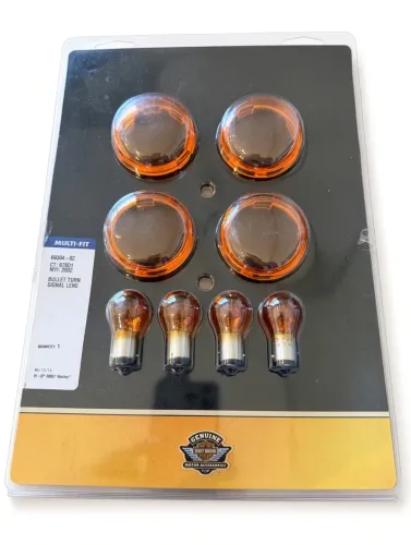 Conjunto de lentes e lâmpadas originais da Harley Davidson Fat Boy Special 2014.