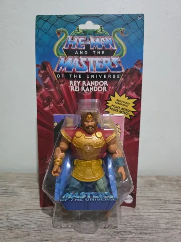 Boneco Rei Randor Masters Of The Universe He-Man Mattel - Novo Lacrado