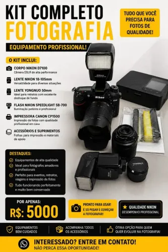 Câmera profissional 