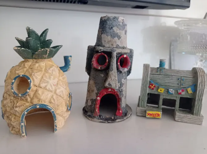 Enfeites de Aquário do Bob Esponja