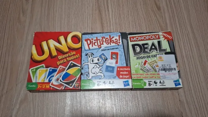 Kit Jogos de Cartas (Cardgame) | Monopoly, Uno e Pictureka!