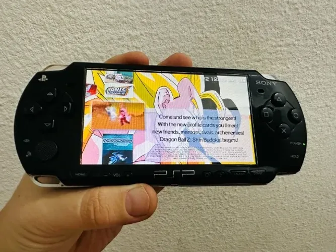 videogame psp preto 8gb destravado com jogos + carregador + capa