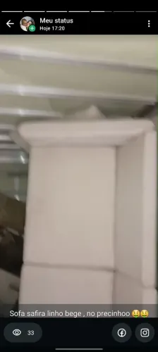 Vendo sofa novo safira linho bege 