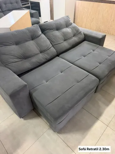 Sofá Retratil 2.30m - 899,00 A vista ou 12x 87,65 no cartão de crédito