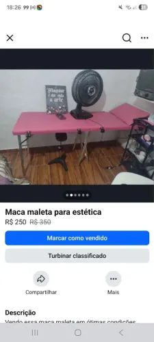 Maca maleta rosa pink para salão