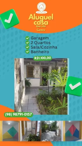 Casa - 2 Quartos - Centro