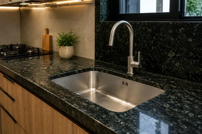Pedras em mármore para cozinha planejada sob medida