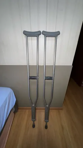 Muletas Mercur - Alumínio - 130kg - Par