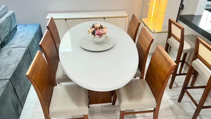 Mesa nova oval laca