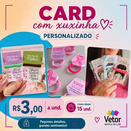 Card com xuxinha personalizada 