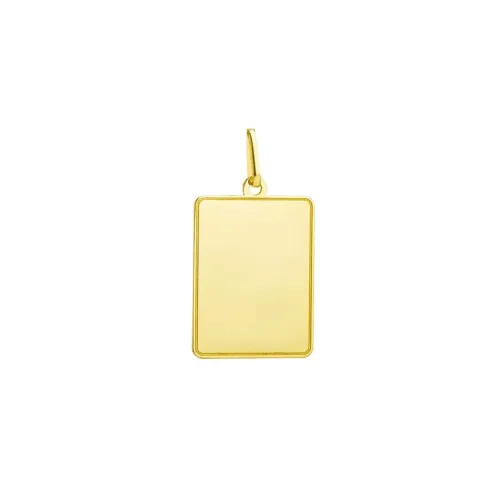 Pingente Ouro 18 Kilates Chapa Nomes 30 mm x 20 mm Peso 2 Gramas
