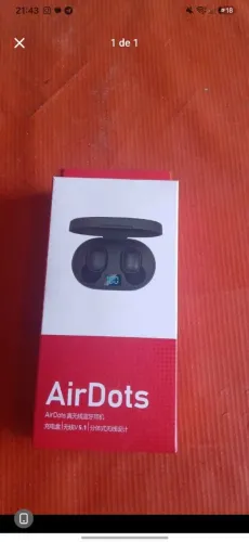 Vendo fone airdots novo