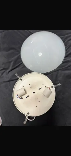 Plafon luminária de vidro
