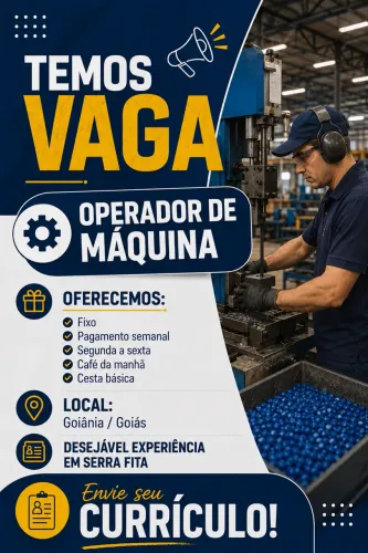 Vaga operador de máquina serra fita 