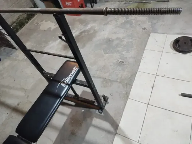 kit musculação mais supino