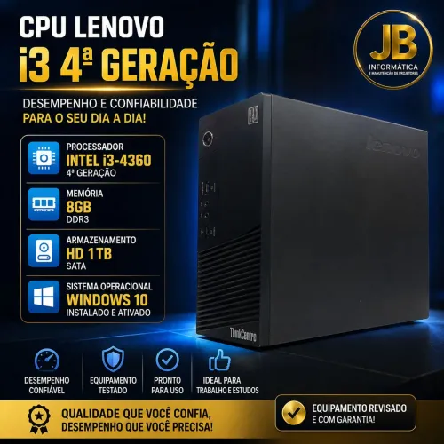 CPU Lenovo i3 4360 Ddr3 8G HD Sata 1T Windows 10