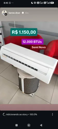 Ar Split Agratto 12000 BTUs + Nota + Garantia + Cartão 12x
