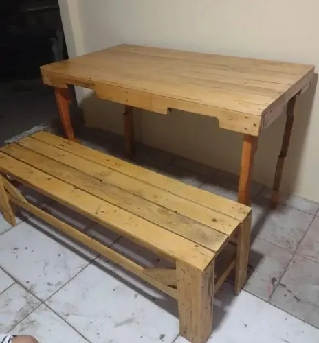mesa simples de paletes