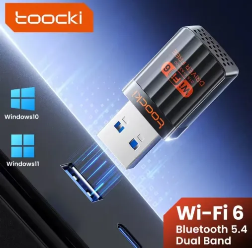 Adaptador USB Wi-fi e Bluetooth 900m Dual-Band