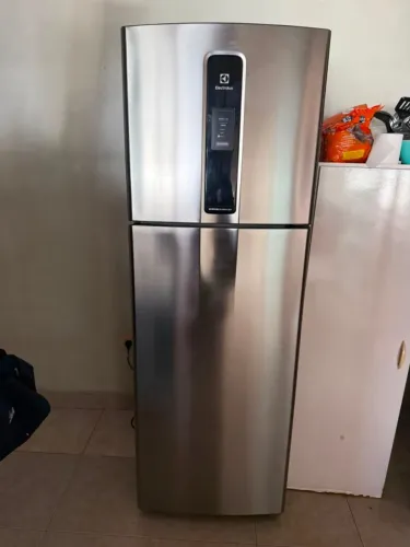 geladeira electrolux dfx41 frost free duplex 371l inox