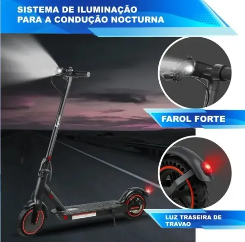 Patinete Elétrico Bluetooth Dobrável Até 120kg Autonomia30km