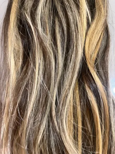 Cabelo 100% humano do sul com mechas