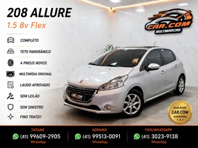 Peugeot 208 Allure 1.5 Flex 8V 5P 2014