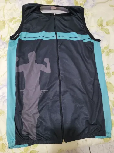 Camisa de ciclismo sem manga 