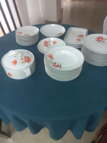 ? CONJUNTO DE LOUÇA SCHMIDT - 42 PEÇAS ?
