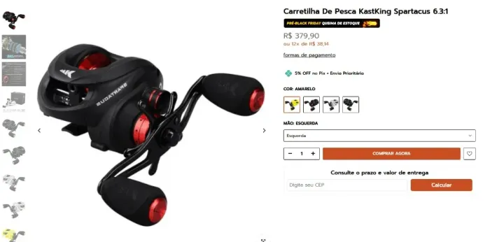 Carretilha Kastking Spartacus 