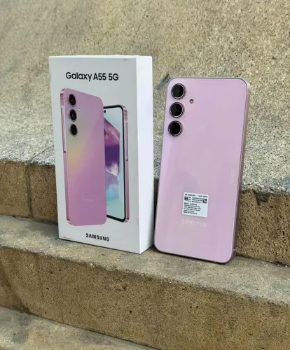 Samsung Galaxy A55 256GB Rosa - Impecável, Sem Marcas, Estado de Novo! ?