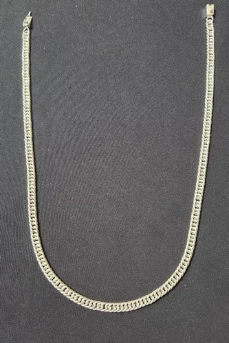 Corrente Cordão de Prata 925 65cm 7mm 62g Modelo Grumet Dupla (Pesada mais Discreta) Top