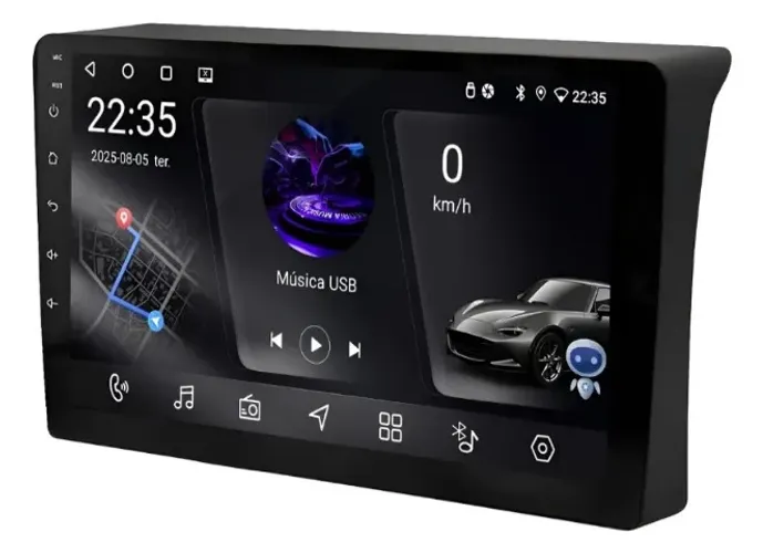 Central Multimídia Android 9 Polegadas Carplay e Android Auto Etios 2012 a 2019